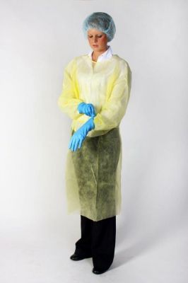 Isolation Gown - Yellow Elastic X-Large