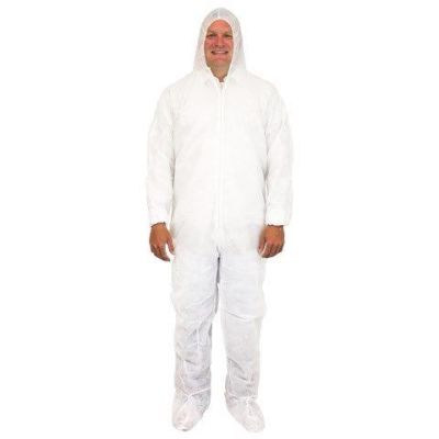 Coverall w/Hood and Boots - Large