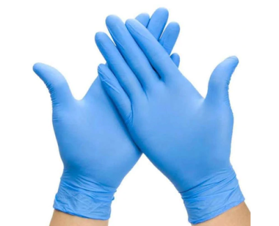 Nitrile Powder Free Gloves Blue - Large